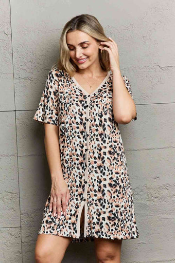 MOON NITE Quilted Quivers Button Down Sleepwear Dress - Reed + Raven