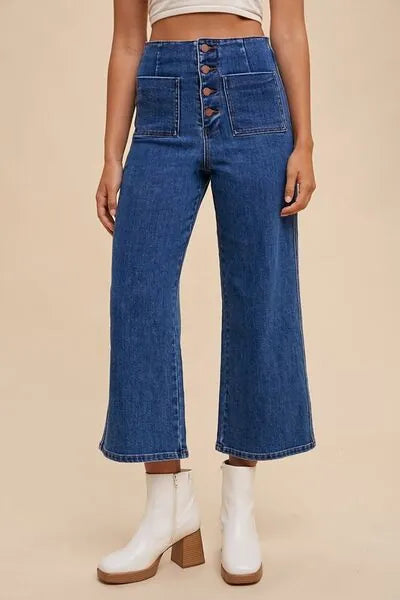 Annie Wear Button Fly High Waist Jeans - Reed + Raven
