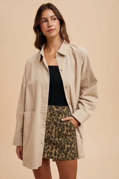 Annie Wear Leopard Denim Mini Skirt - Reed + Raven