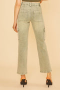 Annie Wear Straight Leg Jeans with Cargo Pockets - Reed + Raven