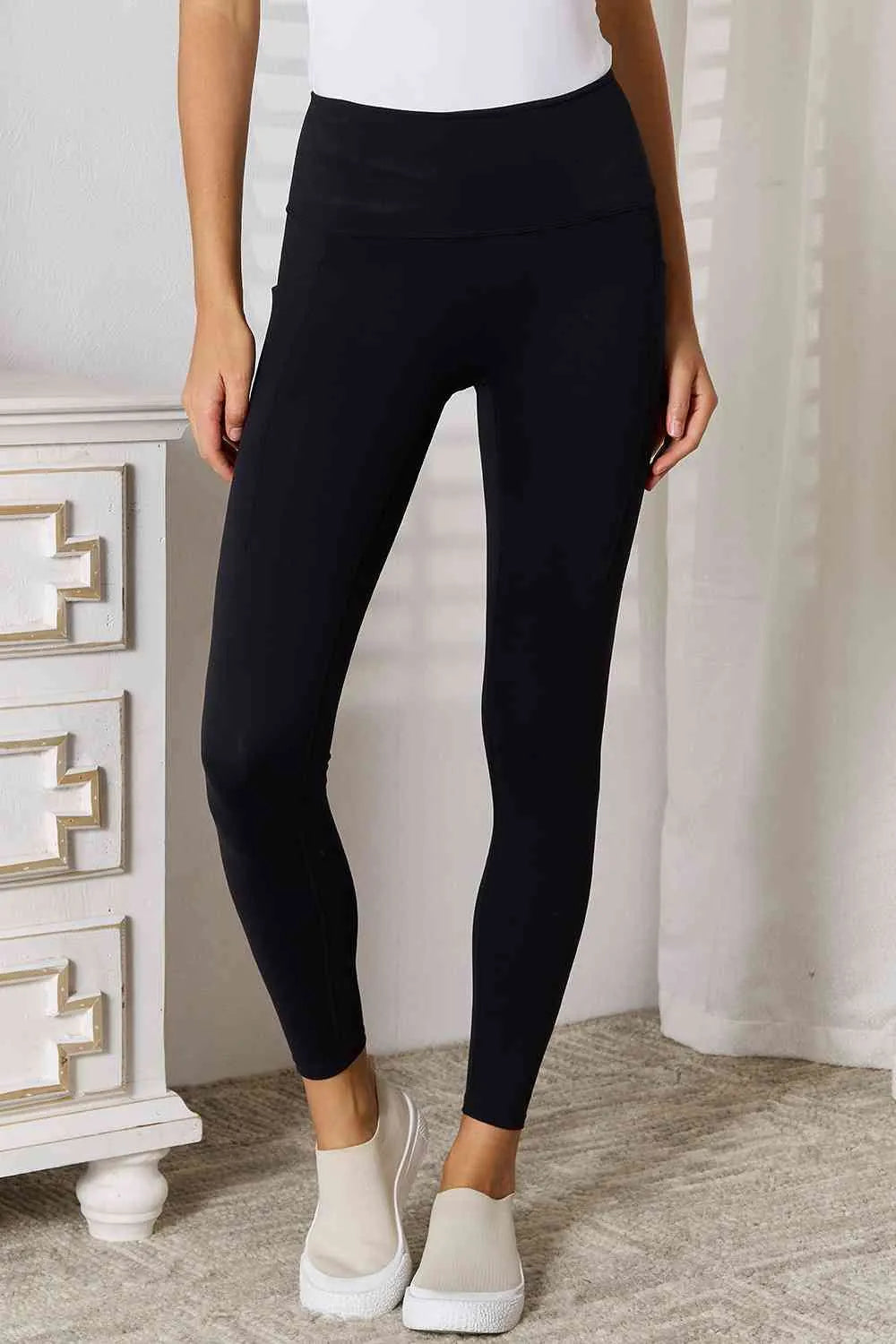 Basic Bae Wide Waistband Sports Leggings - Reed + Raven