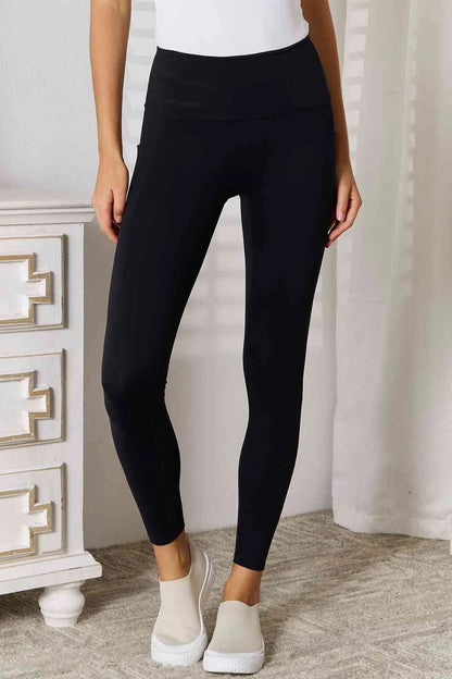 Basic Bae Wide Waistband Sports Leggings - Reed + Raven