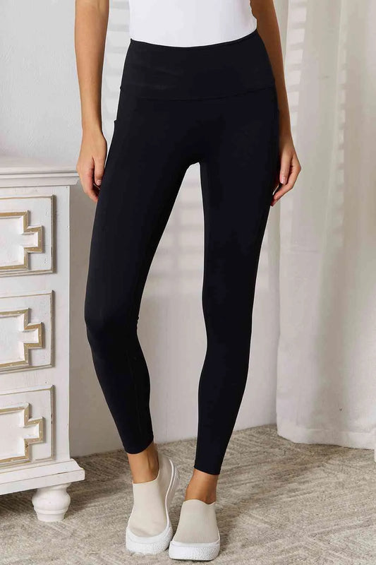 Basic Bae Wide Waistband Sports Leggings - Reed + Raven