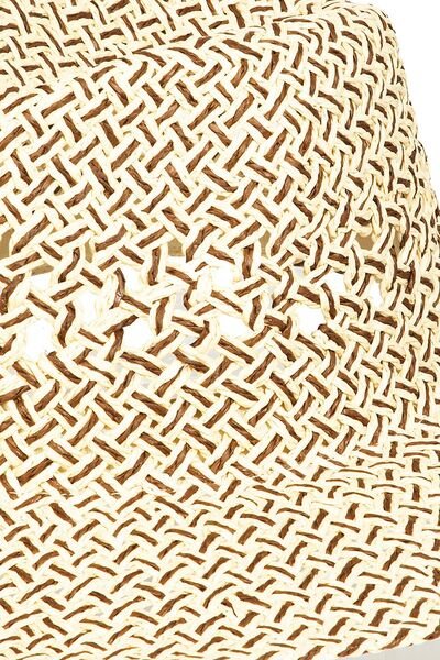Fame Cutout Woven Straw Hat - Reed + Raven