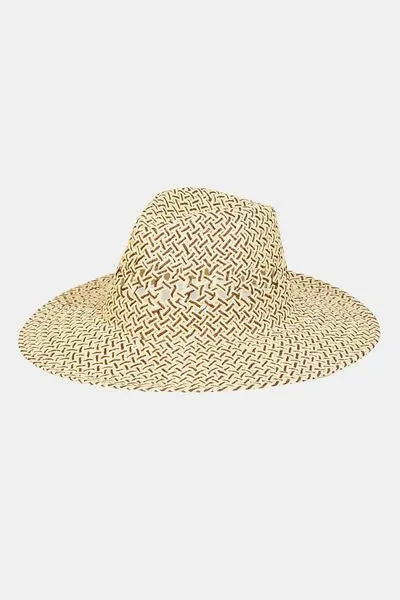 Fame Cutout Woven Straw Hat - Reed + Raven