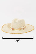 Fame Geometric Raw Hem Hat - Reed + Raven