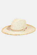 Fame Geometric Raw Hem Hat - Reed + Raven