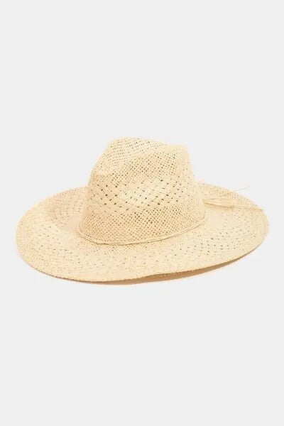 Fame Straw Braided Sun Hat - Reed + Raven