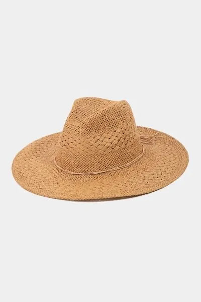 Fame Straw Braided Sun Hat - Reed + Raven