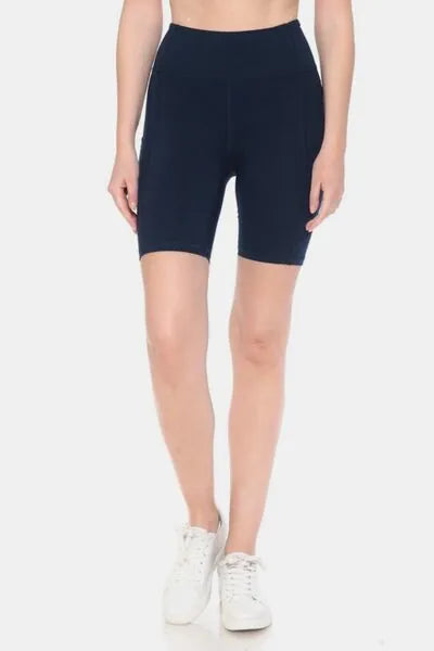 Leggings Depot Full Size High Waist Active Shorts - Reed + Raven