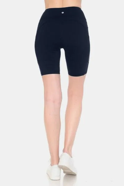 Leggings Depot Full Size High Waist Active Shorts - Reed + Raven