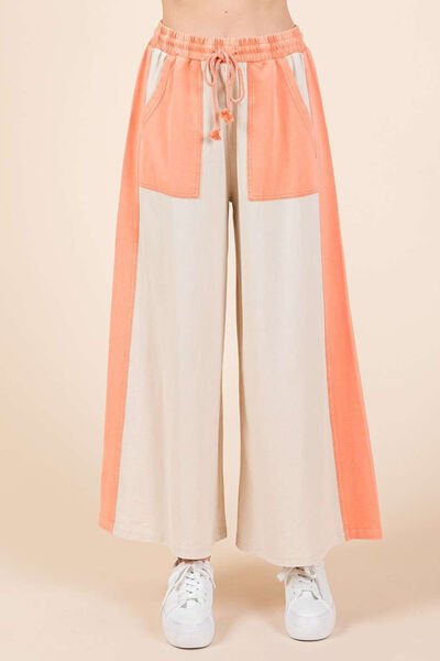 Mittoshop Color Block Wide Leg Pants - Reed + Raven