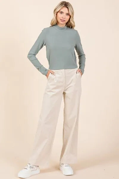 Mittoshop Corduroy Back Elastic Waist Pants - Reed + Raven