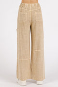 Mittoshop Mineral Wash Drawstring Elastic Waist Pants - Reed + Raven