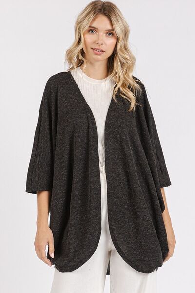 Mittoshop Open Front Batwing Sleeve Cardigan - Reed + Raven