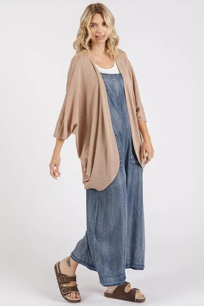 Mittoshop Open Front Batwing Sleeve Cardigan - Reed + Raven