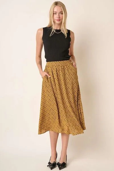Mittoshop Printed Midi Skirt - Reed + Raven
