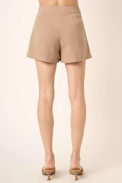 Mittoshop Side Invisible Zipper Pleated Shorts - Reed + Raven