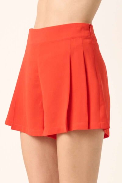 Mittoshop Side Invisible Zipper Pleated Shorts - Reed + Raven