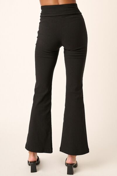 Mittoshop Surplice V Waist Flare Pants - Reed + Raven