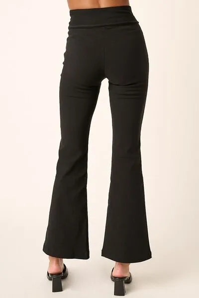 Mittoshop Surplice V Waist Flare Pants - Reed + Raven