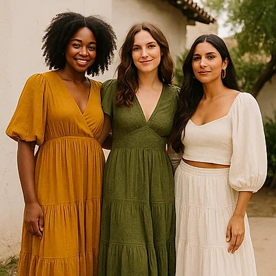 Customer styled embroidered detail outfit image