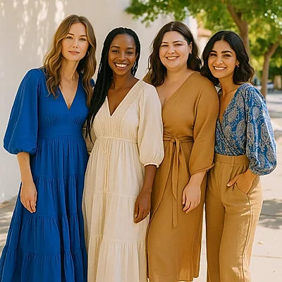 Customer styled inclusive-size boho look image